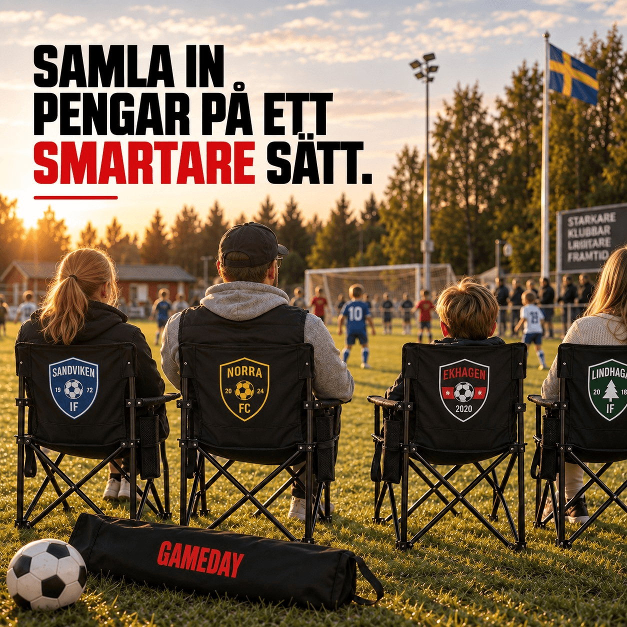 GAMEDAY matchstol vid sidlinjen